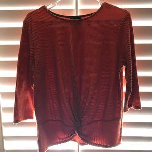 Ribbed 3/4 length Top